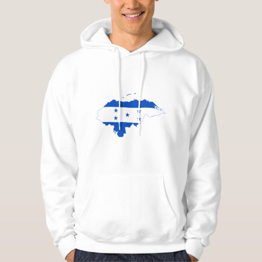 Honduras vlag Kaart HN Hoodie (Voorkant)