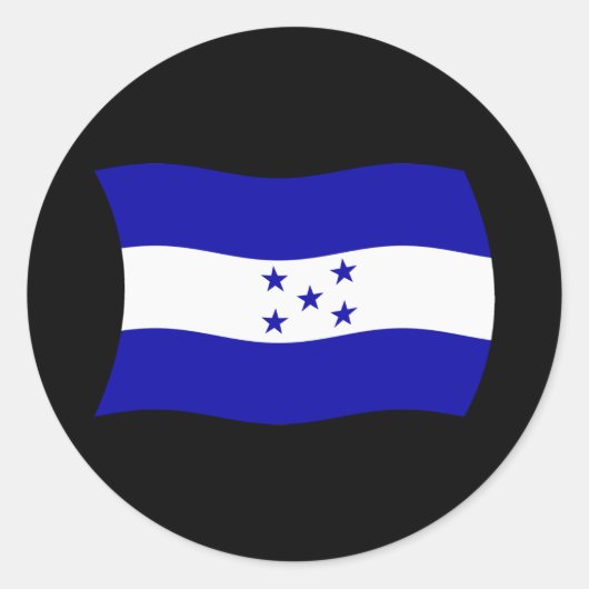Honduras Vlag Sticker (Voorkant)