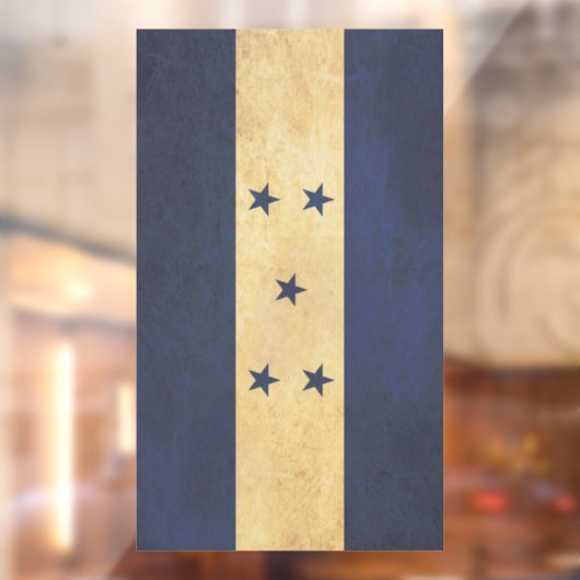Honduras Vlag Vintage Ontwerp Raamsticker (Vel 2)