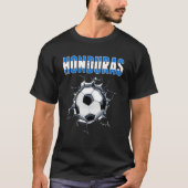 Honduras Voetbal - Honduras Football in Cracke T-shirt (Voorkant)