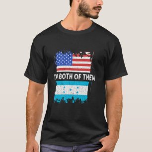 Honduras VS Ik ben allebei Amerika Hondurese worte T-shirt