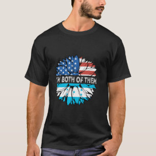 Honduras VS USA Ik ben allebei Zonnebloem Honduree T-shirt