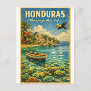 HONDURAS – Waar oerwoud en rif elkaar ontmoeten Briefkaart