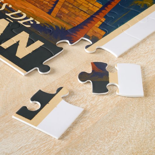  HondurasRuinas de Copán Retro poster Legpuzzel (Zijkant)