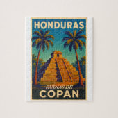  HondurasRuinas de Copán Retro poster Legpuzzel (Verticaal)
