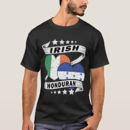 Hondurese en Ierse vlag T-shirt