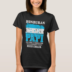 Hondurese Papa Honduras Vlag Trots Retro Grappig D T-shirt