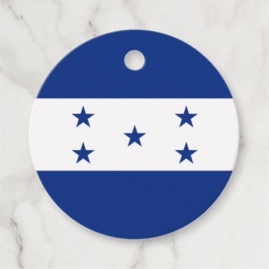 Hondurese vlag bedankjes labels (Voorkant)