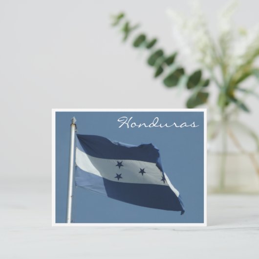 Hondurese vlag briefkaart (Staand voorkant)