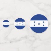 Hondurese vlag confetti (Achterkanten)