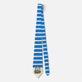 Hondurese vlag en wapenschild, vlag van Honduras Stropdas (Voorkant)