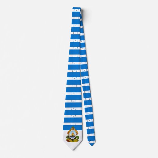 Hondurese vlag en wapenschild, vlag van Honduras Stropdas (Voorkant)