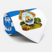 Hondurese vlag en wapenschild, vlag van Honduras Stropdas (Opgerold)