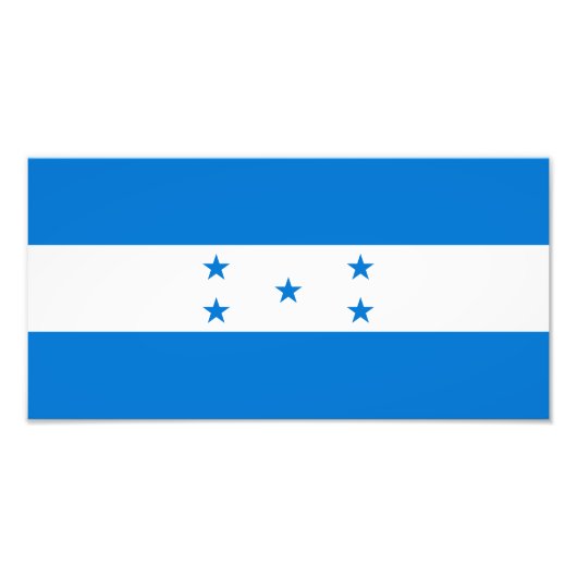 Hondurese vlag foto afdruk (Voorkant)