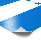 Hondurese vlag foto afdruk (Hoek)