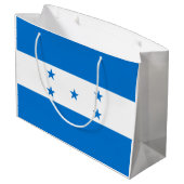 Hondurese vlag groot cadeauzakje (Achterkant Gekanteld)