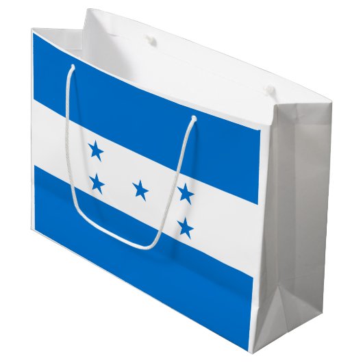 Hondurese vlag groot cadeauzakje (Voorkant Gekanteld)