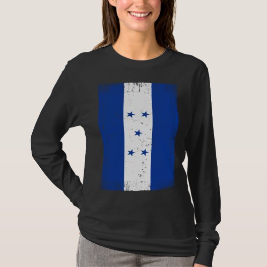 Hondurese Vlag Honduras T-shirt (Voorkant)