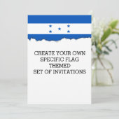 Hondurese vlag kaart (Staand voorkant)