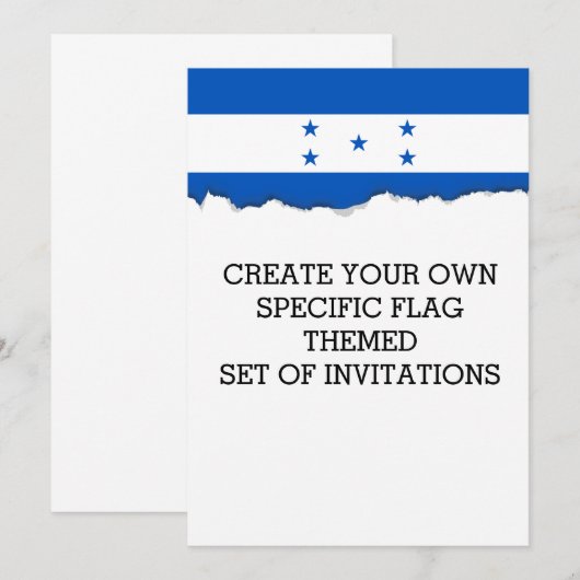 Hondurese vlag kaart (Voorkant / Achterkant)