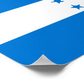 Hondurese vlag poster (Hoek)