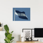 Hondurese vlag poster (Thuiskantoor)