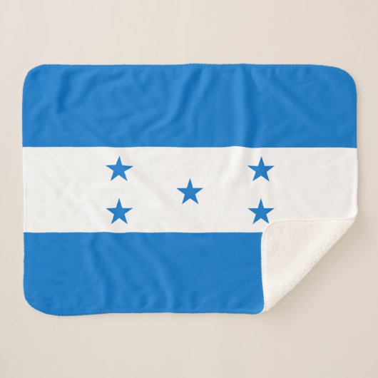 Hondurese vlag sherpa deken (Voorkant (horizontaal))