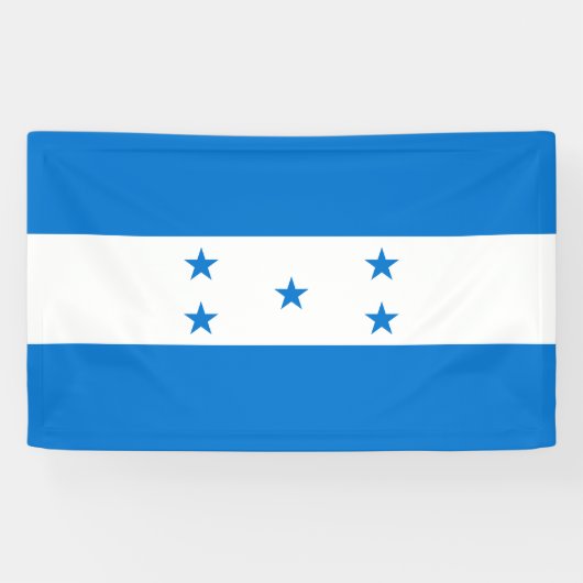 Hondurese vlag spandoek (Horizontaal)