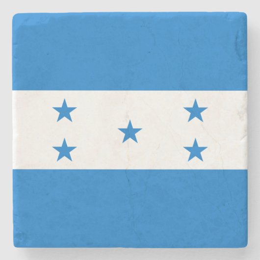 Hondurese vlag stenen onderzetter (Voorkant)