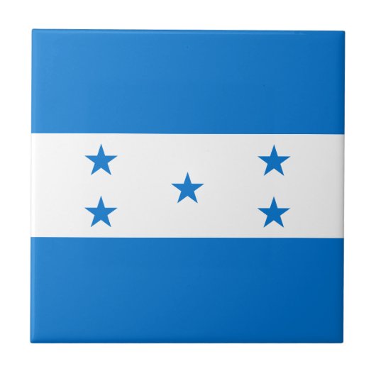 Hondurese vlag tegeltje (Voorkant)