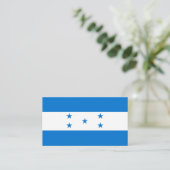 Hondurese vlag, vlag van Honduras Visitekaartje (Staand voorkant)