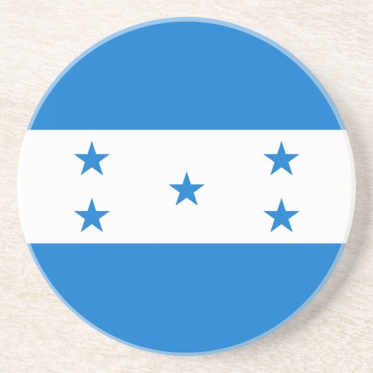 Hondurese vlag zandsteen onderzetter (Voorkant)