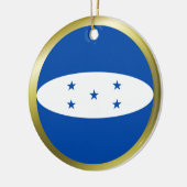 Hondurese vlagornament keramisch ornament (Links)