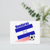 Hondurese voetbalploeg briefkaart (Staand voorkant)