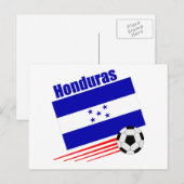Hondurese voetbalploeg briefkaart (Voorkant / Achterkant)