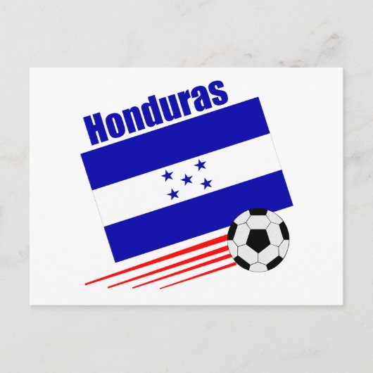 Hondurese voetbalploeg briefkaart (Voorkant)