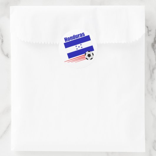 Hondurese voetbalploeg ronde sticker (Tas)