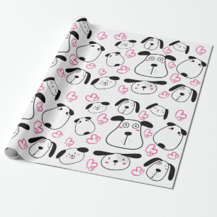Hondvriendelijk patroonontwerp cadeaupapier