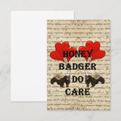 Hone badger, zorg (Voorkant / Achterkant)