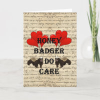 Hone badger, zorg