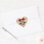 Hone badger, zorg hart sticker (Envelop)