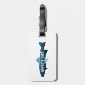 Honeoye Lake New York Fish Bagagelabel (Achterkant verticaal)