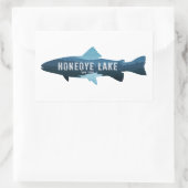 Honeoye Lake New York Fish Rechthoekige Sticker (Tas)