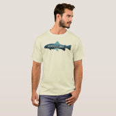 Honeoye Lake New York Fish T-shirt (Voorkant volledig)