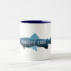 Honeoye Lake New York Fish Tweekleurige Koffiemok
