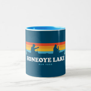 Honeoye Lake New York Kano Tweekleurige Koffiemok