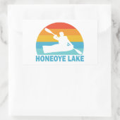 Honeoye Lake New York Kayak Rechthoekige Sticker (Tas)