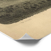 Honesdale Pennsylvania 1890 Antiek Panorama Poster (Hoek)