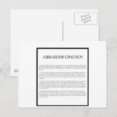 Honest Abe alternatieve indeling Briefkaart (Voorkant / Achterkant)