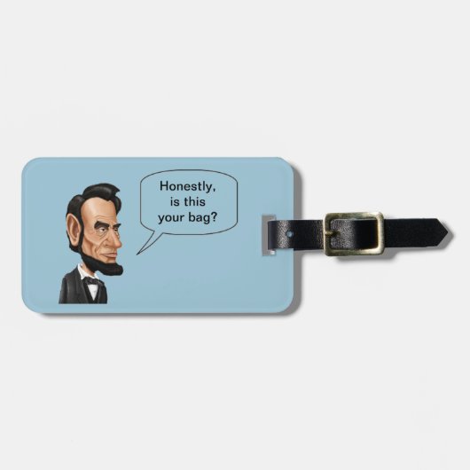 Honest Abe Bagagelabel (Voorkant horizontaal)